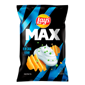 LAY'S MAX VỊ KEM CHUA HÀNH 75G