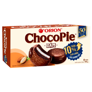 BÁNH CHOCOPIE ĐẬM 6P HỘP 198G