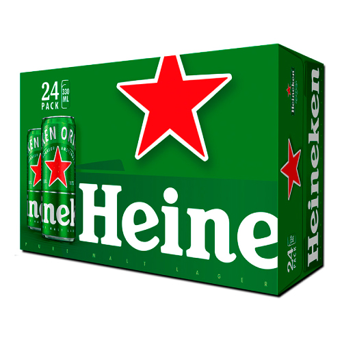 BIA HEINEKEN LON CAO 330ML (THÙNG 24)