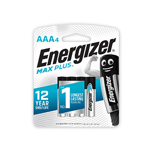 AAA ENERGIZER MAX PLUS 4 PACK