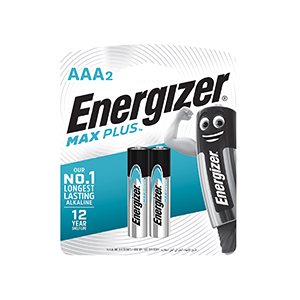 AAA ENERGIZER MAX PLUS 2 PACK