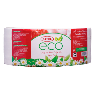 GIẤY VỆ SINH CUỘN LỚN SATRA ECO 1KG