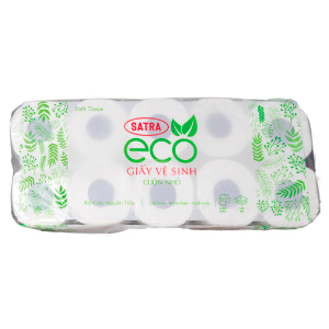 GIẤY VỆ SINH CUỘN NHỎ SATRA ECO 2 LỚP