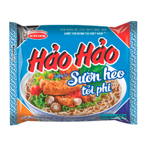 MÌ HẢO HẢO SƯỜN HEO TỎI PHI GÓI 73G