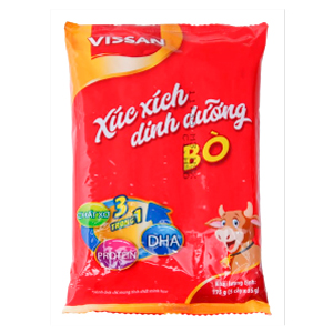 XÚC XÍCH TIỆT TRÙNG VISSAN DHA BÒ (35G X5) GÓI 175G