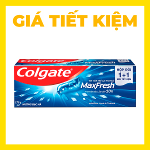 BỘ ĐÔI KEM ĐÁNH RĂNG COLGATE MAXFRESH HƯƠNG BẠC HÀ 173G/175G