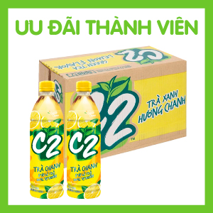 TRÀ XANH C2 HƯƠNG CHANH 455ML