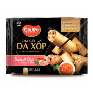 CHẢ GIÒ DA XỐP CẦU TRE - NHÂN TÔM&THỊT 400G