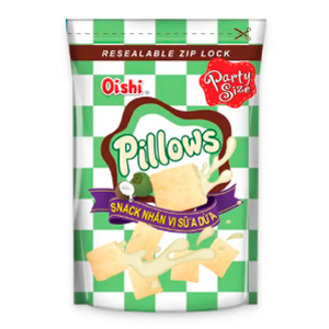 SNACK OISHI NHÂN SỮA DỪA GÓI 80G