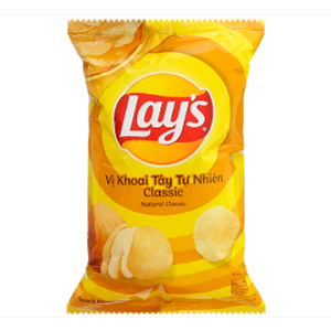 LAY'S VỊ KHOAI TÂY TỰ NHIÊN CLASSIC GÓI 90G
