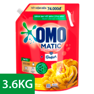 NƯỚC GIẶT OMO MATIC COMFORT CỬA TRÊN 3.6KG
