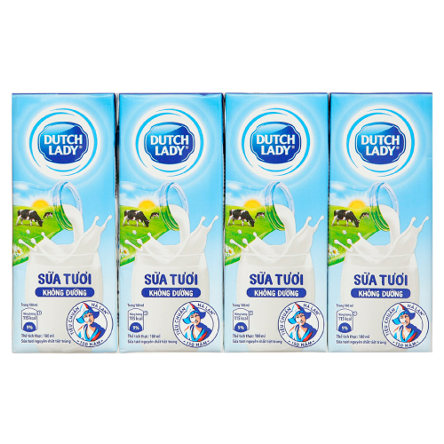 SỮA TIỆT TRÙNG CÔ GÁI HÀ LAN KHÔNG ĐƯỜNG 180ML