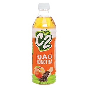 TRÀ ĐEN C2 VỊ ĐÀO 455ML