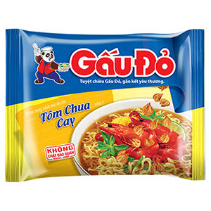 MÌ GẤU ĐỎ TÔM CHUA CAY GÓI 63G