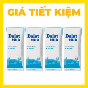 SỮA TƯƠI TT DALATMILK ÍT ĐƯỜNG 180ML