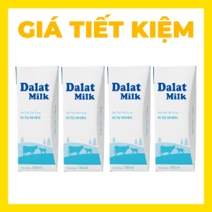 SỮA TƯƠI TT DALATMILK VỊ TỰ NHIÊN 180ML