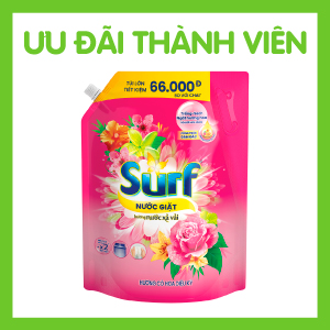 NƯỚC GIẶT SURF HƯƠNG CỎ HOA DIỆU KỲ TÚI 3.3KG/3.5KG