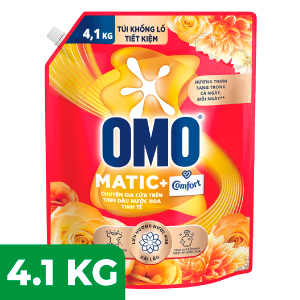 NƯỚC GIẶT OMO CỬA TRÊN COMFORT TINH DẦU THƠM TÚI 4.1KG
