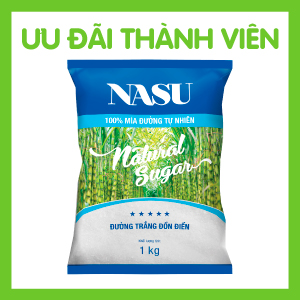 ĐƯỜNG TRẮNG NASU TÚI 1KG