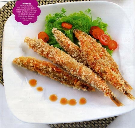 Cá trứng chiên bơ tỏi