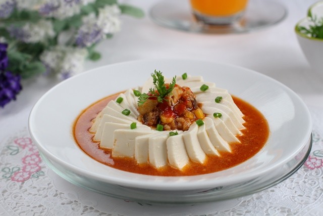 Đậu hũ non sốt cay