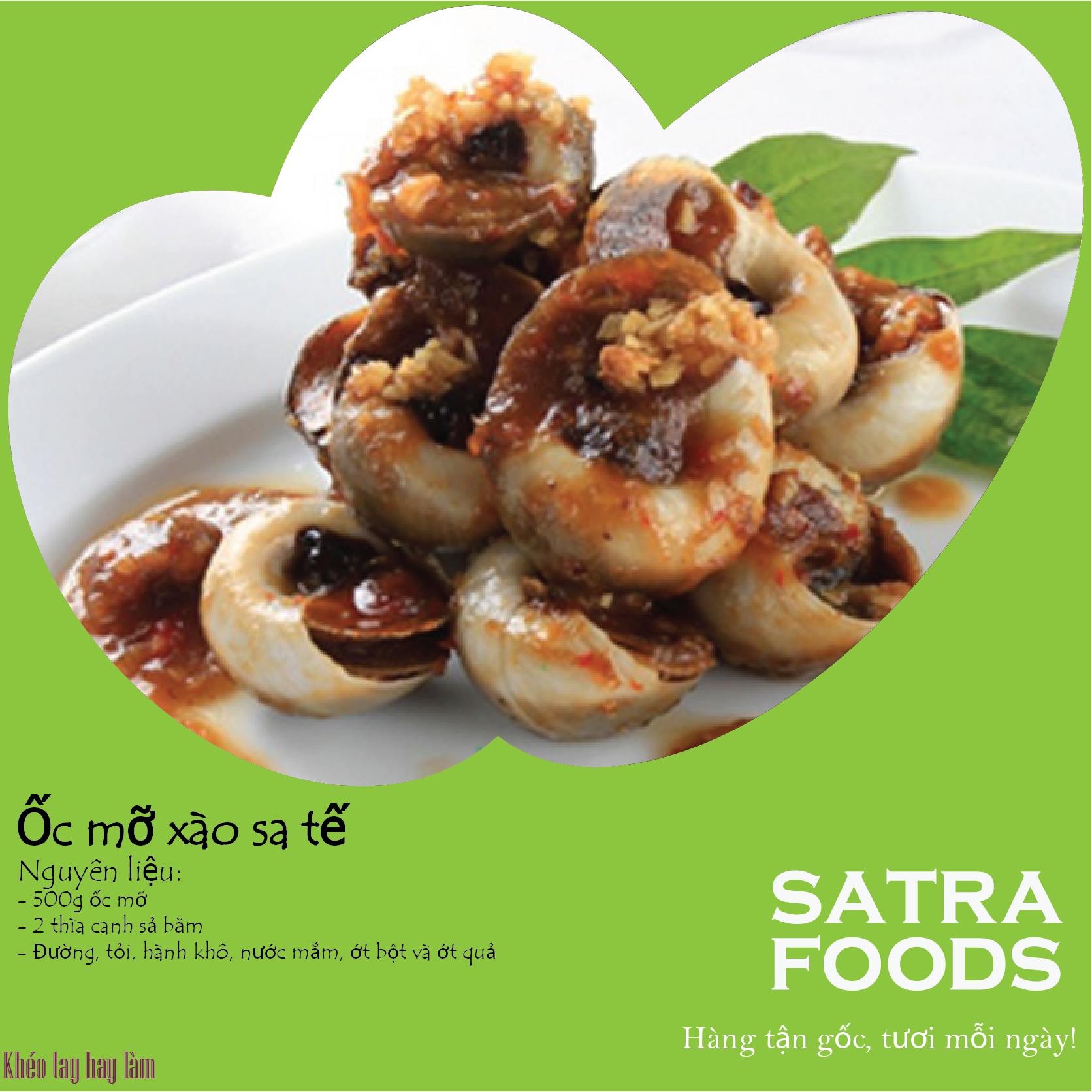 Ốc mỡ xào Sa tế