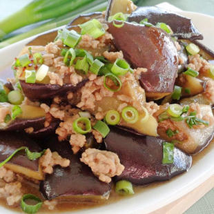 Cà tím xào thịt băm