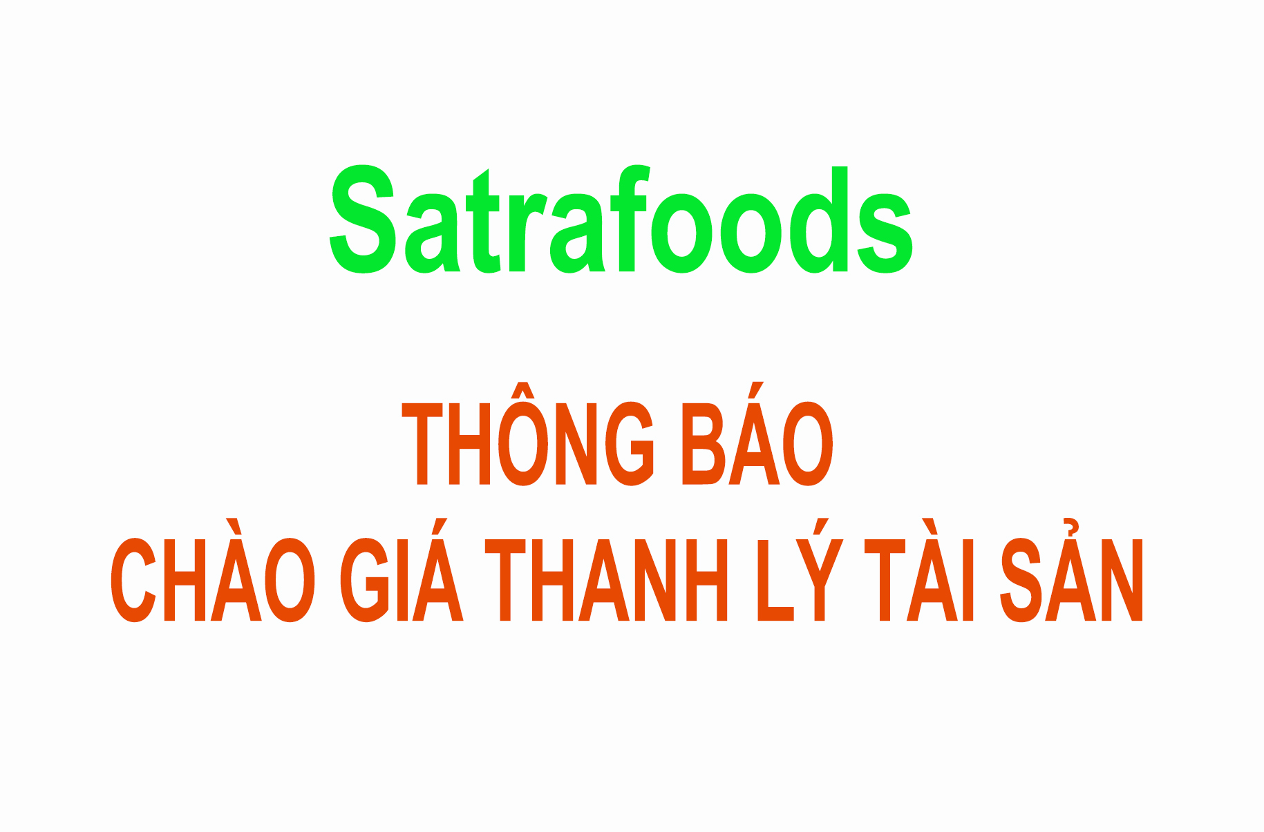 Thông báo thanh lý công cụ, dụng cụ