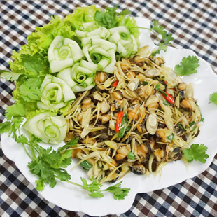 Ốc bươu xào sả ớt